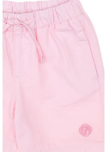 U.S. Polo Assn. Kız Çocuk Açık Pembe Pamuk Dokuma Şort 50306421-VR078