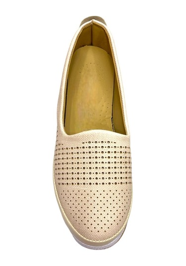 Tam Ortopedik Hava Alan Yumuşak Tabanlı Günlük Anne Babet Bej