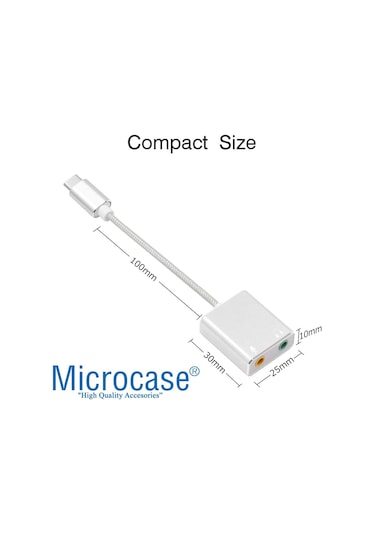 Microcase Type-C 7.1 Kanal USB Ses Kartı - AL2589
