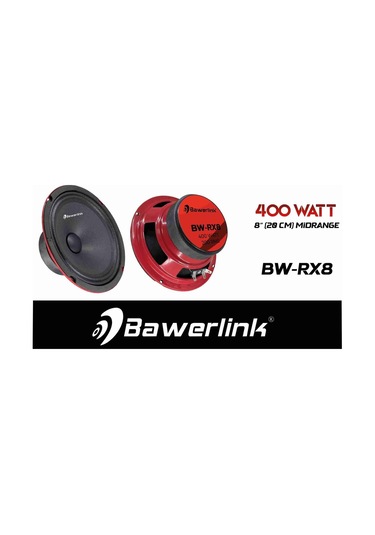 Bawerlink Bw-rx8 Ultra Pro 20 Cm Midrange Hoparlör Çifti 800w 400w Rms Profesyonel Seri
