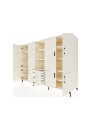 Kronos Dolap 11 Raflı 3 Çekmeceli 8 Kapaklı 220x59x163 Aytaşı-ayt Aytaşı-aytaşı