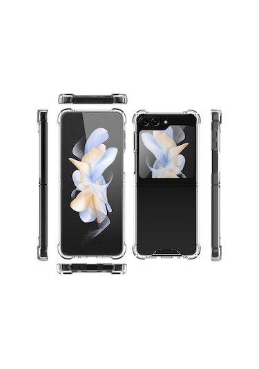 Goocamp Galaxy Z Flip 5 Uyumlu Nitro Anti Shock Silikon-renksiz Renksiz