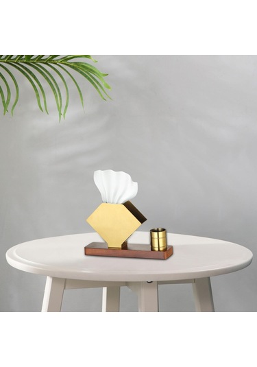 Homyl Peçetelik Tezgah Üstü Büfe Pikniği Için Bağımsız Altın