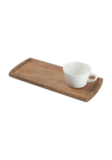 Akasya Dikdörtgen Sunum Tahtası 34 x 15 Fincansız Gönderilecektir