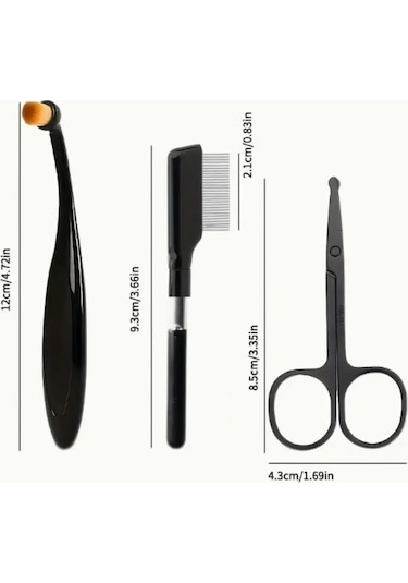 Oein 3 Adet Pet Bakım Kiti - Üç-bir-bir Makas, Tombul Ve Fırça Seti - Köpek Gözyaşı Lekesi Temizleme & Saç Kırpma Arac