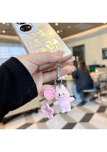 Novahub Minis Labubu Koyun Peluş Okul Çantası Kolye, 5cm, Üniseks, 14+ Yaş