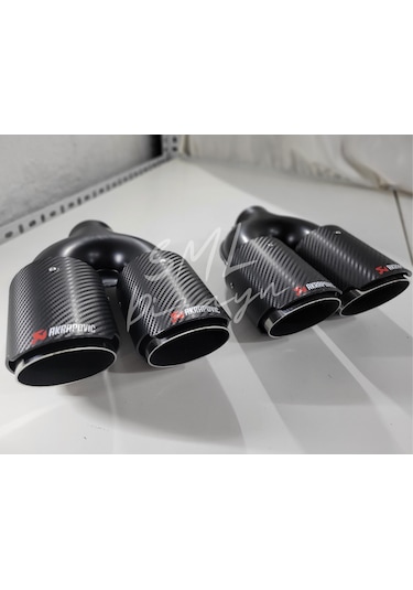 90 mm Akrapoviç Çiftli Egzoz Ucu Akrapoviç 90lık Egzos-Egsoz Ucu