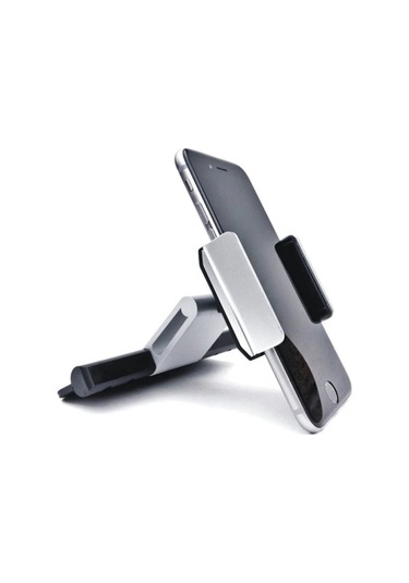 Lemestar Telefon Tutucu 360 Cd Slot Araç Tutucu Telefon Tutucu-gümüş
