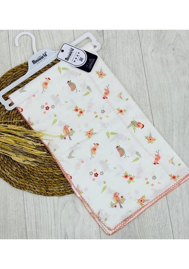 Miniworld Çok Amaçlı Müslin Bebek Battaniyesi Ekru