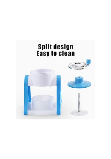 Tcherchı Manuel Ev Tipi Küçük Buz Makinesi, Mini El Buz Kırıcı Mavi