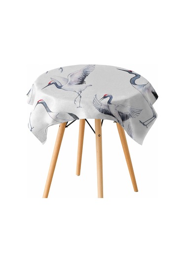 Suntek Tropikal Bitki Baskılı Masa Örtüsü Dikdörtgen-1