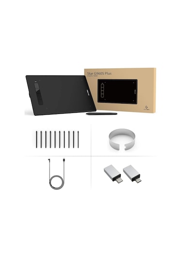 Xp-Pen Star G960S Plus 9 x 6" Grafik Tablet