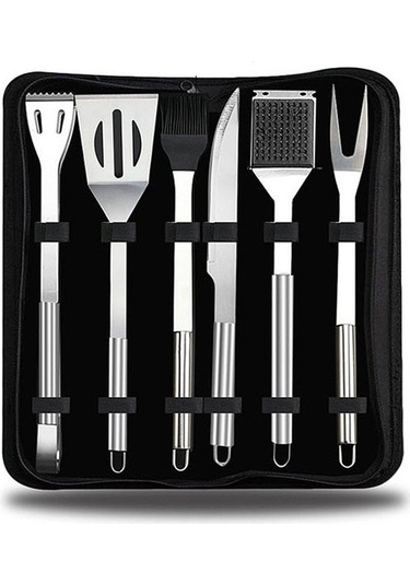 Sones 6 İn 1 Dış Mekan Sofra Seti Kamp Barbekü Sofra Piknik Alet Seti Çok Renkli