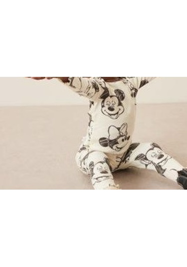 Yeni Sezon Unisex Karakter Baskılı Fitilli Kumaş 3 İplik Taytlı Takım 2 Parça