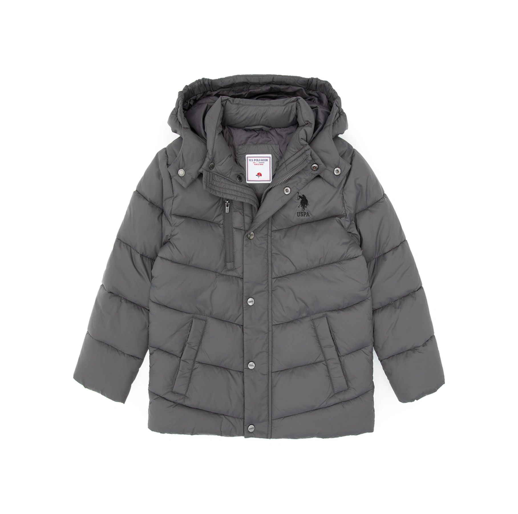 U.s. Polo Assn. Erkek Çocuk Gri Mont 50312119-vr024 Gri