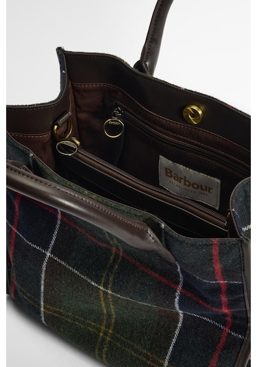 Barbour Barrhill Tartan Omuz Çantası Ol91 Classic Tartan Yeşil