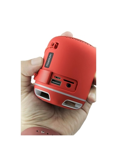 Powerway C4 Taşınabilir Sese Duyarlı Led Işıklı Bluetooth Hoparlör Ses Bombası