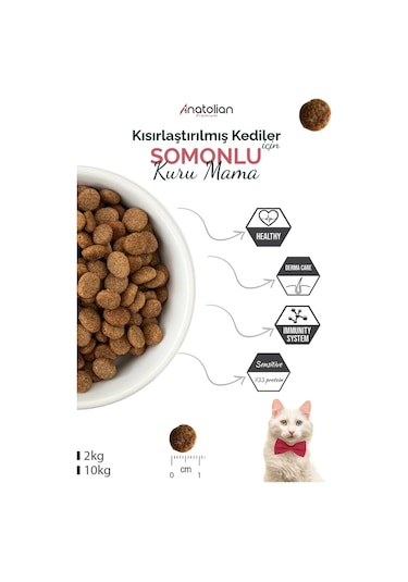 Anatolian Premium Somonlu Yetişkin Kedi Maması 2 KG