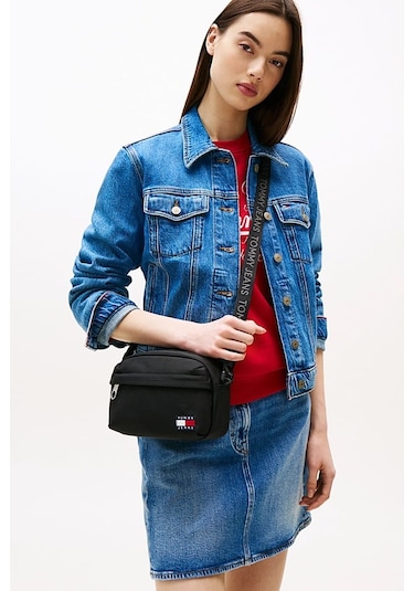 Kadın Tjw Essential Logo Çapraz Askılı Çanta - Siyah Black