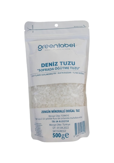 Greenlabel İri Taneli Deniz Tuzu 500 G