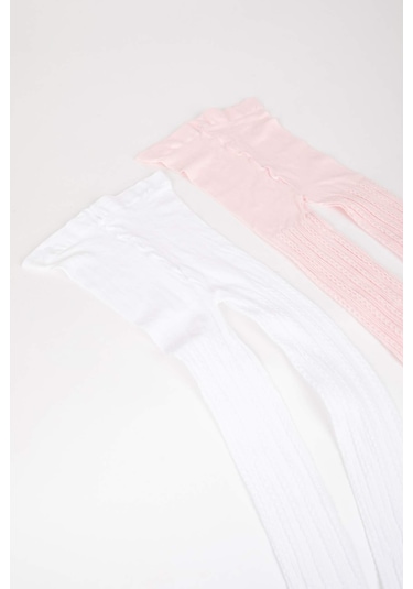 Defacto Kız Çocuk 2'li Külotlu Çorap Y5004A6NSKR1