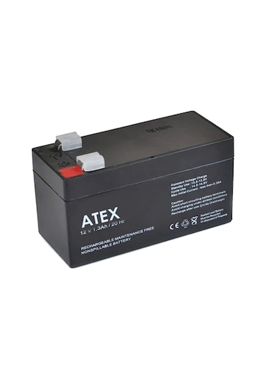 Atex Plus 12V 1.3Ah Bakımsız Kuru Akü
