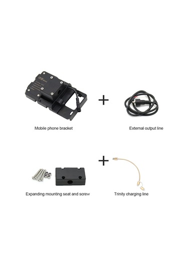 Yifomall Bmw R1200gs Lc/adventure/s1000xr/r1200rs İçin Dayanıklı Abs Akıllı Telefon Navigasyon Tutucu, Titremeye Dayanıklı, Şarj Desteğiyle