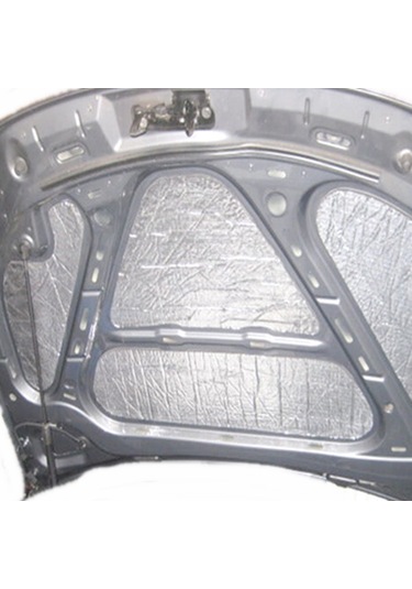 10 Adet 60x30cm Folyolu Oto Ses Isı Yalıtım Pedi 9mm Yapışkanlı