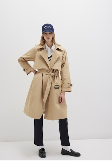 Mavi - Bej Trençkot 110703-82323 Bej