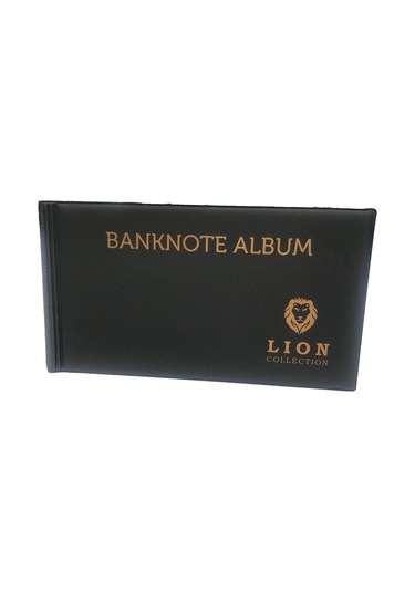 Lion Marka Kağıt Para Albümü - 20 Sayfa Siyah