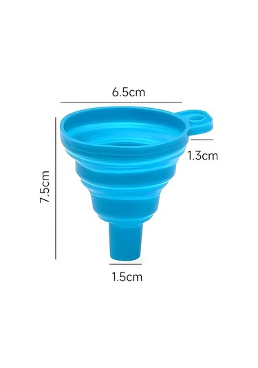 Mavi Wıkhostar Dolum Şişeleri İçin Katlanabilir Huniler Mutfak Silikon Huni Gıda Sınıfı Tpr Katlanabilir Huni Mutfak Aletleri Yağ Doldurucu Mavi