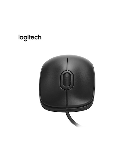 Youmex Logitech M90 Kablolu Mouse - Ergonomik Simetrik Tasarım, 1000 Dpı Optik Takip, Ev Ofis Pc Dizüstü Uyumlu Siyah