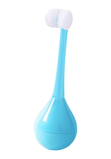 Dolıty Çocuklar Üç Taraflı Diş Fırçası Yenilik Mavi