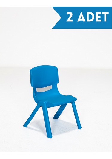 Junior Çocuk Sandalye, Mavi, 2 Adet Mavi
