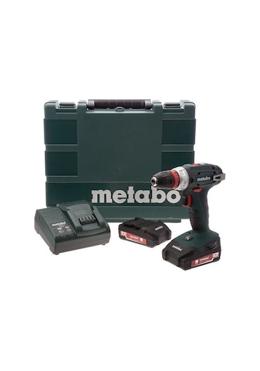 Metabo Bs 18 Quick 18V 2.0 Ah Li-ion Çift Akülü Darbesiz Vidalama