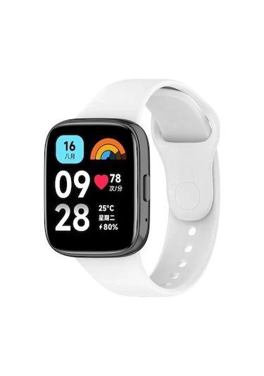 Xiaomi Redmi Watch 3 Active Klasik Kordon - Beyaz Çok Renkli