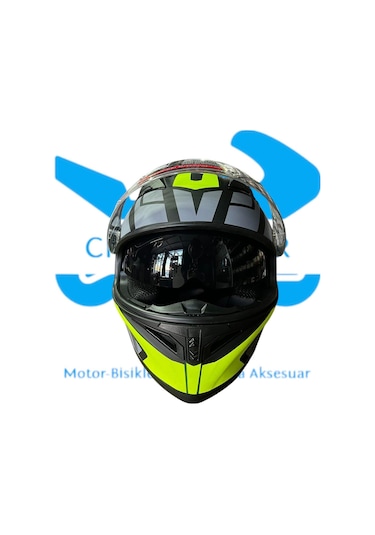 Çeneden Açılır Kask Karışık Renk