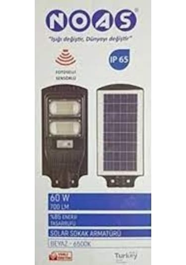 Noas 60 Watt Solar Sokak Armatürü