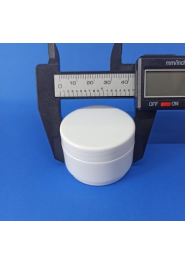 50 Adet 25 Ml Beyaz Renk Mini Boş Pomat-Krem-Kozmetik Kutusu