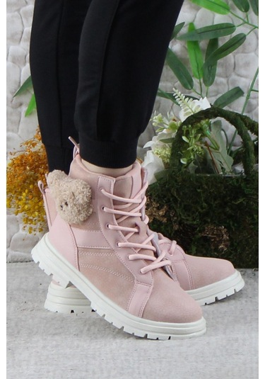 Fort Cool Luno Rahat Sıcak Astar Kaymaz Taban Kız Çocuk Bot Pudra