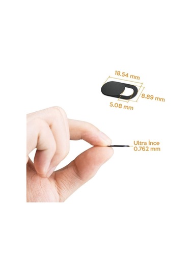 Web Kamera Kapatıcı - Ekstra Ince 0.7mm - Webcam Cover Gizliliğiniz Için Güvenli Kullanım