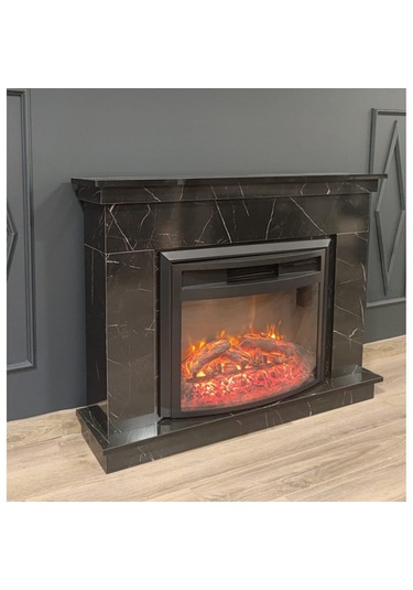 Dlc 1165 Ceningan 1800 Watt Mermer Desenli Dekoratif Elektrikli Şömine