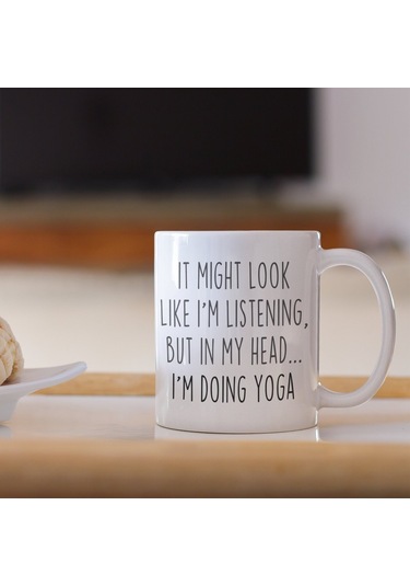 Yoga Kupası, Yoga Hediyesi,sporcu Bardağı,ingilizce Yoga Kupası, Yoga Hediyesi, Yoga Kahve Bardağı