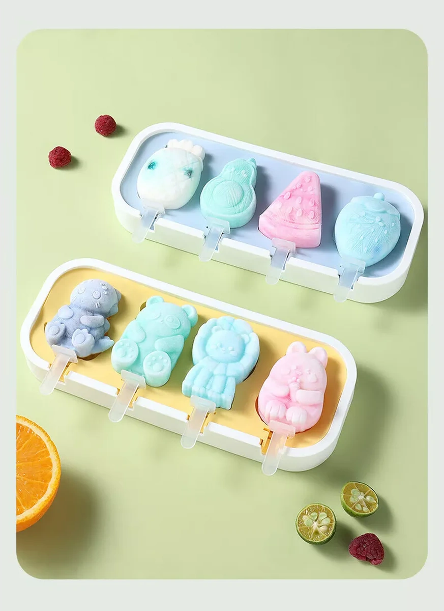 Rınahome Lolipoplu Silikon Popsicle Kalıbı 211780734 Açık Pembe