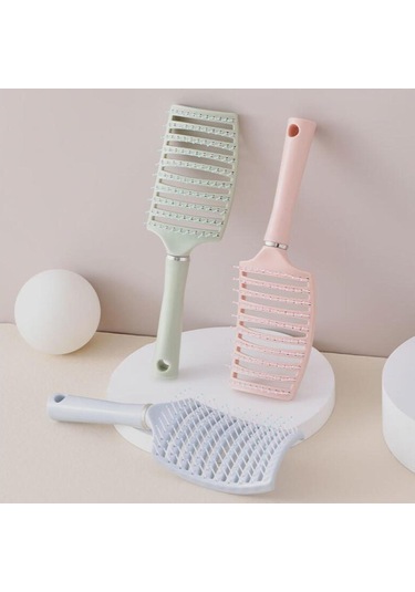 Homyl Havalandırmalı Dolaşık Açıcı Saç Fırçası Mavi Saçları Açmak