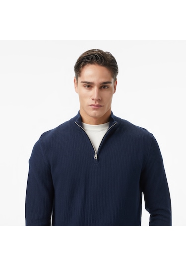 Nautica Erkek Lacivert Classic Fit Kazak Düz S57230t Lacivert