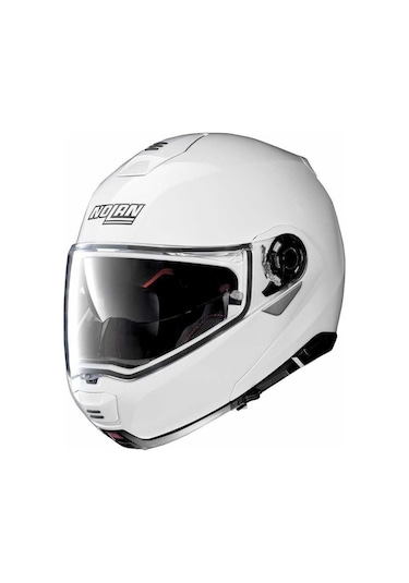Nolan N100-5 Kask Classıc N-Com Çene Açılır Kask Beyaz
