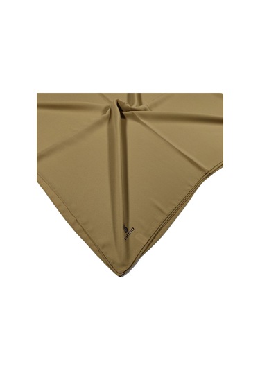 Mısırlı Eşarpları Queen Krep Düz Renk Eşarp 140x140 Cm Taba