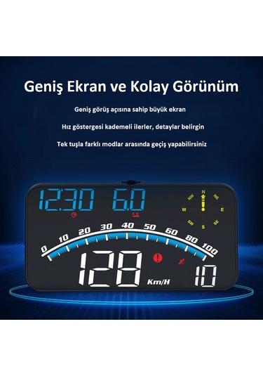 Venaliastore Head Up Display Gps Hud Dijital Hız Göstergesi