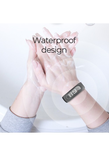 Kosona Siyah Q2 Dış Mekan Ultrasonik Kovucu Bileklik - 3 Seviye Ayar, Saat Gösterimi, Hamile Ve Bebek Uygun